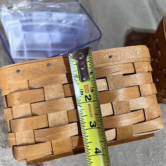 Longaberger Card File Baskets (Set of 2) with Basket protecters and Dividers EUC - Picture 8 of 8